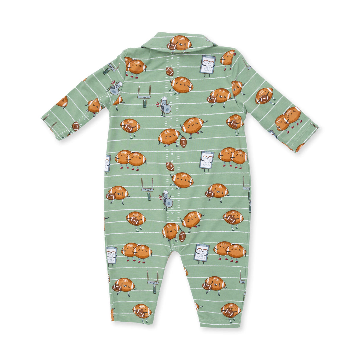Angel Dear Footballs Playing Footballs Polo Romper