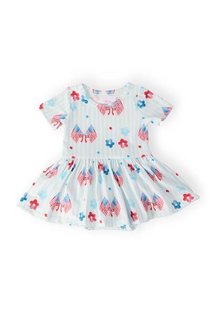 M&R Home of the Brave Twirl Bodysuit