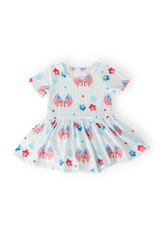 M&R Home of the Brave Twirl Bodysuit