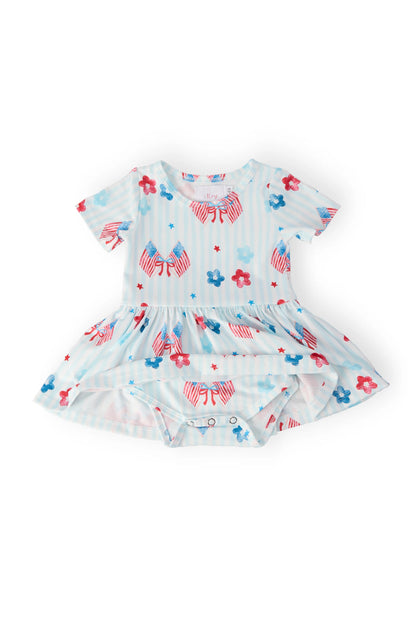 M&R Home of the Brave Twirl Bodysuit