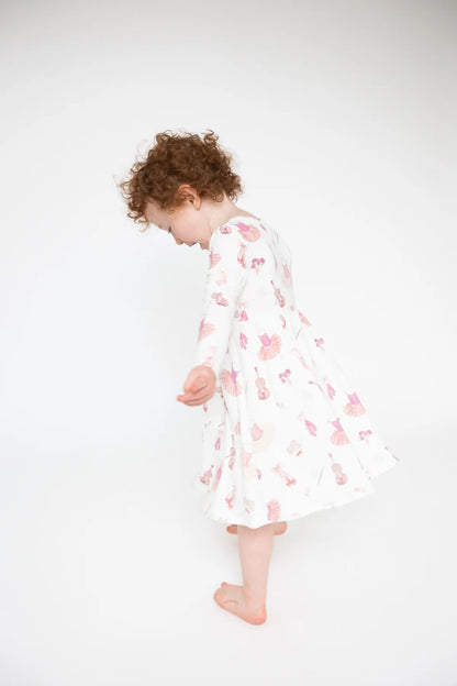Angel Dear Ballet Twirly L/S Dress