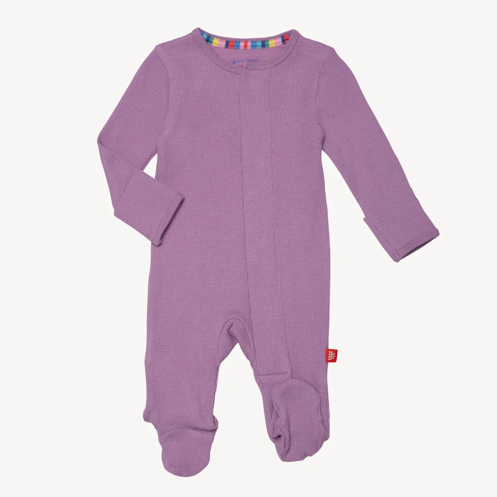 Magnetic Me Pink Ribbon Waffle Footie
