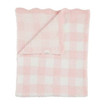 Mudpie Chenille Gingham Blanket