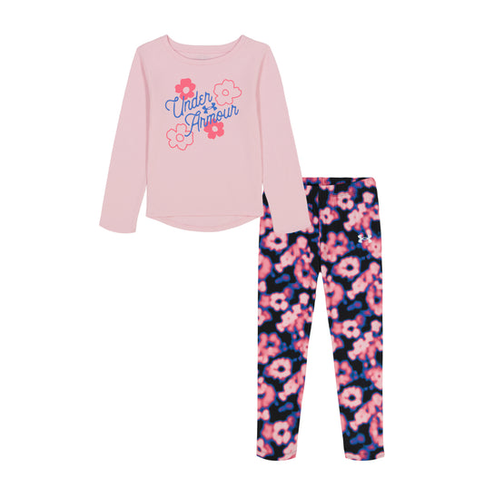 Under Armour Prime Pink Long Sleeve & Floral Legging Set