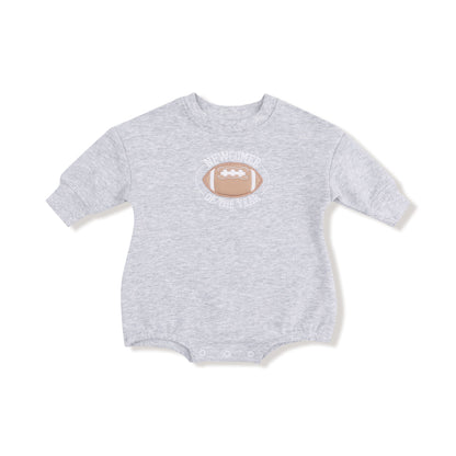 Angel Dear French Terry Varsity Heather Grey Newcomer Football Bubble