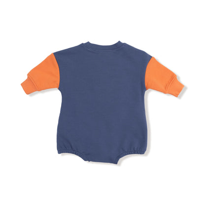 Angel Dear French Terry Varsity Orange & Navy Basketball Bubble
