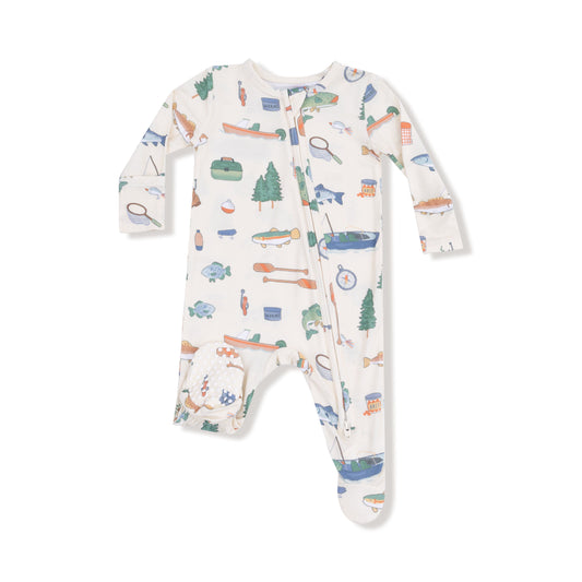 Angel Dear Fishing Things 2 Way Zipper Footie