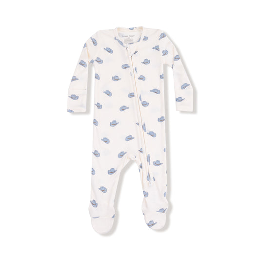 Angel Dear Petite Cowboy Hats 2 Way Zipper Footie