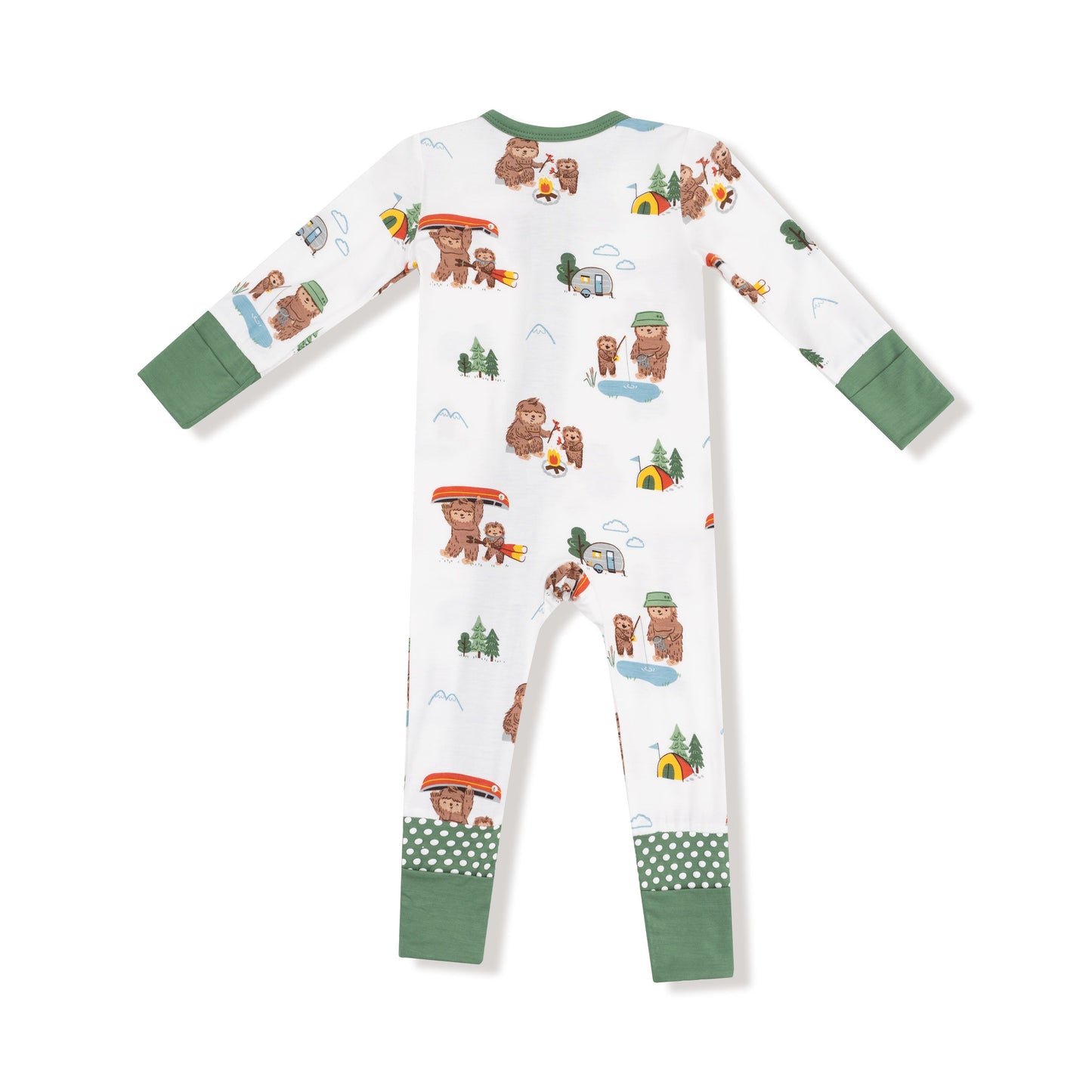 Angel Dear Bigfoot Camping 2 Way Zipper Romper