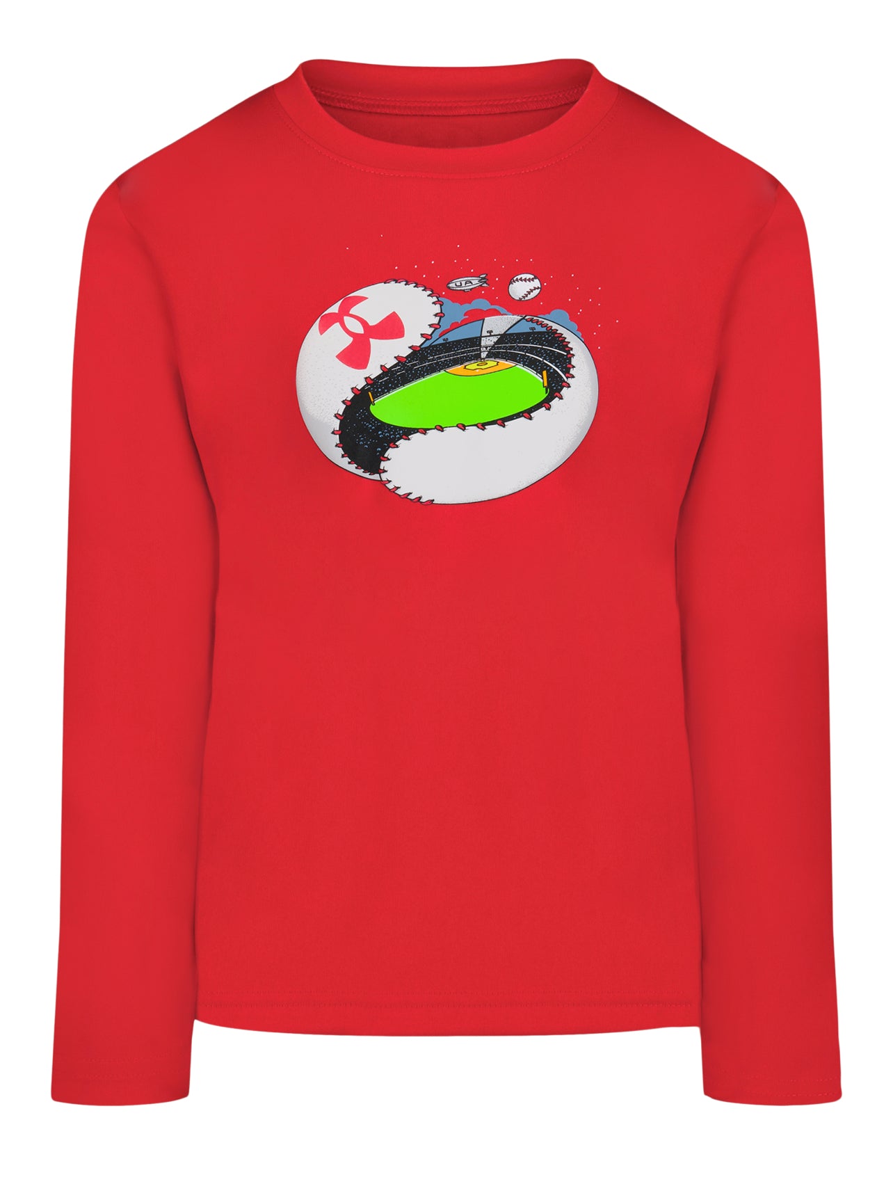 Under Armour Red Baseball Unravel Tech Longsleeve