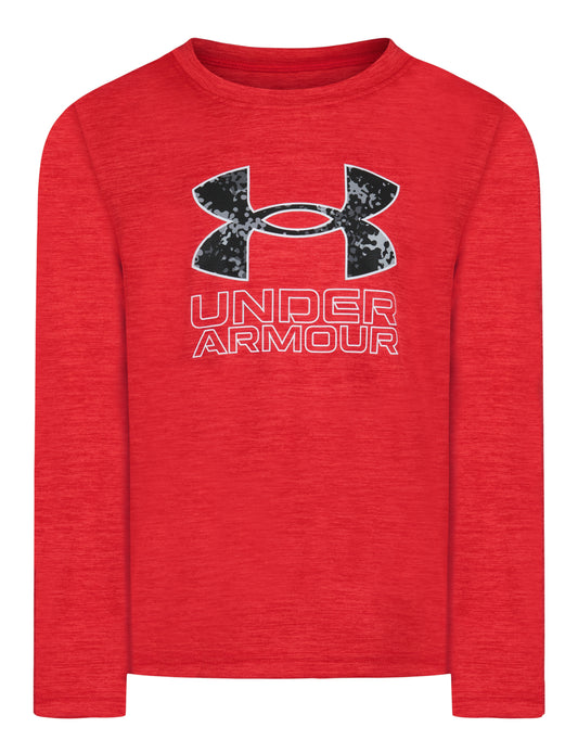 Under Armour Red Core Logo Twist Tech Longsleeve