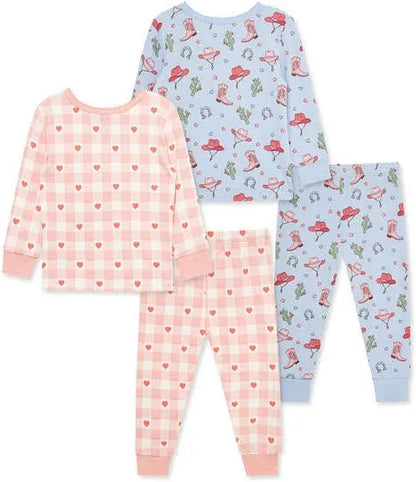 Little Me Baby Girls Cowgirl 4-Piece Pajama Set