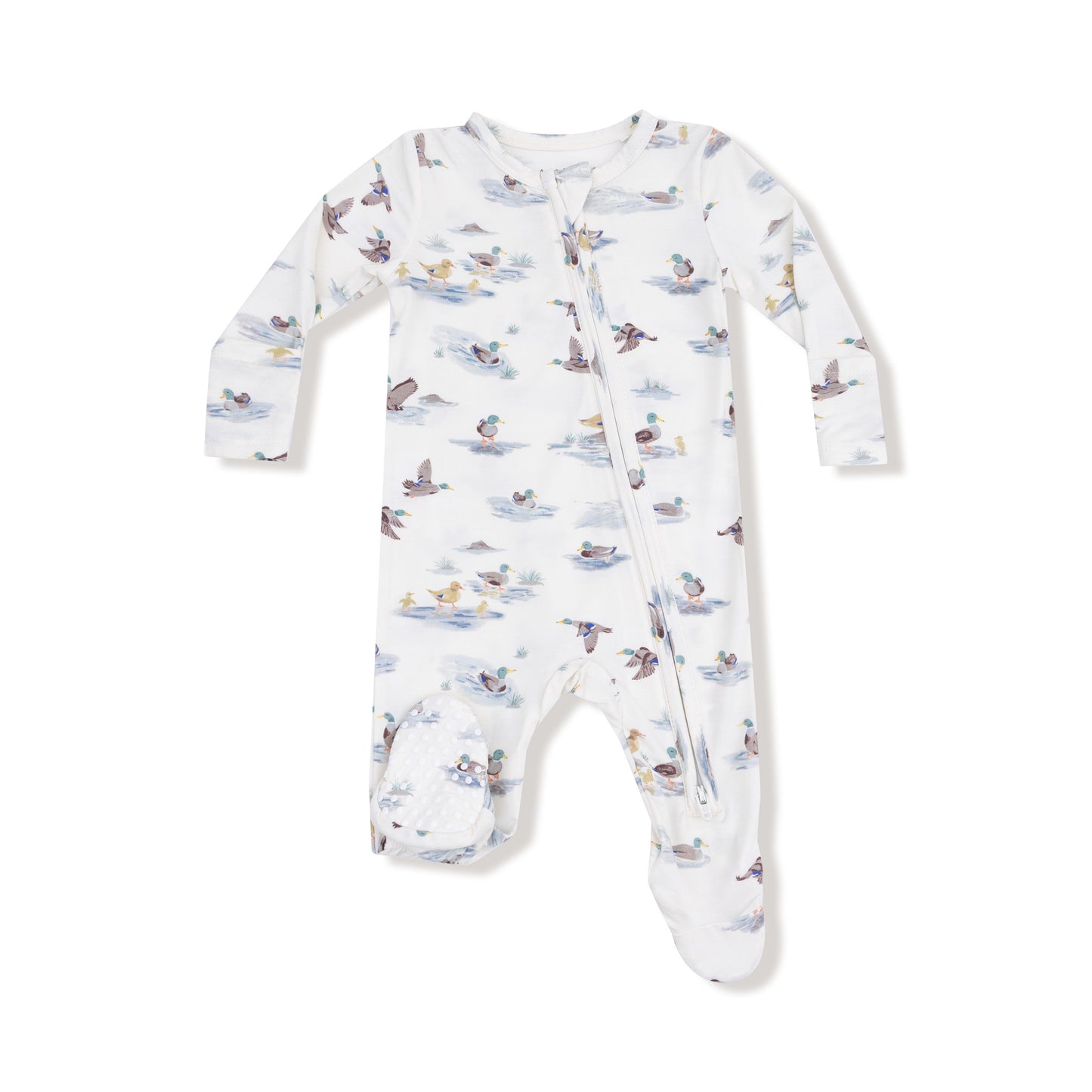 Angel Dear Migrating Mallards 2 Way Zipper Footie
