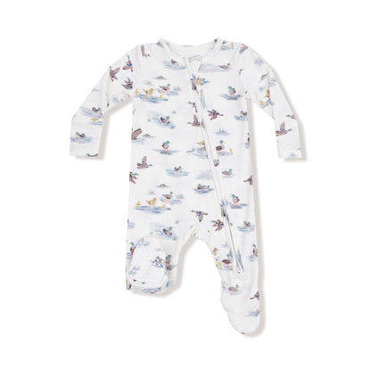 Angel Dear Migrating Mallards 2 Way Zipper Footie