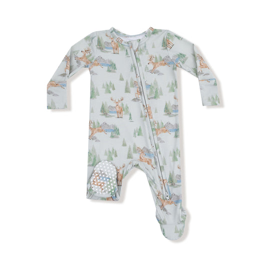 Angel Dear Buck Deer 2 Way Zipper Footie