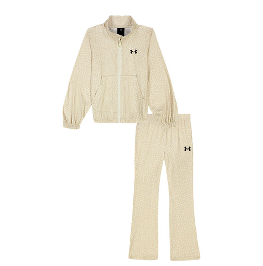 Under Armour Stone Polka Rival Full Zip Jacket & Flare Pant Set