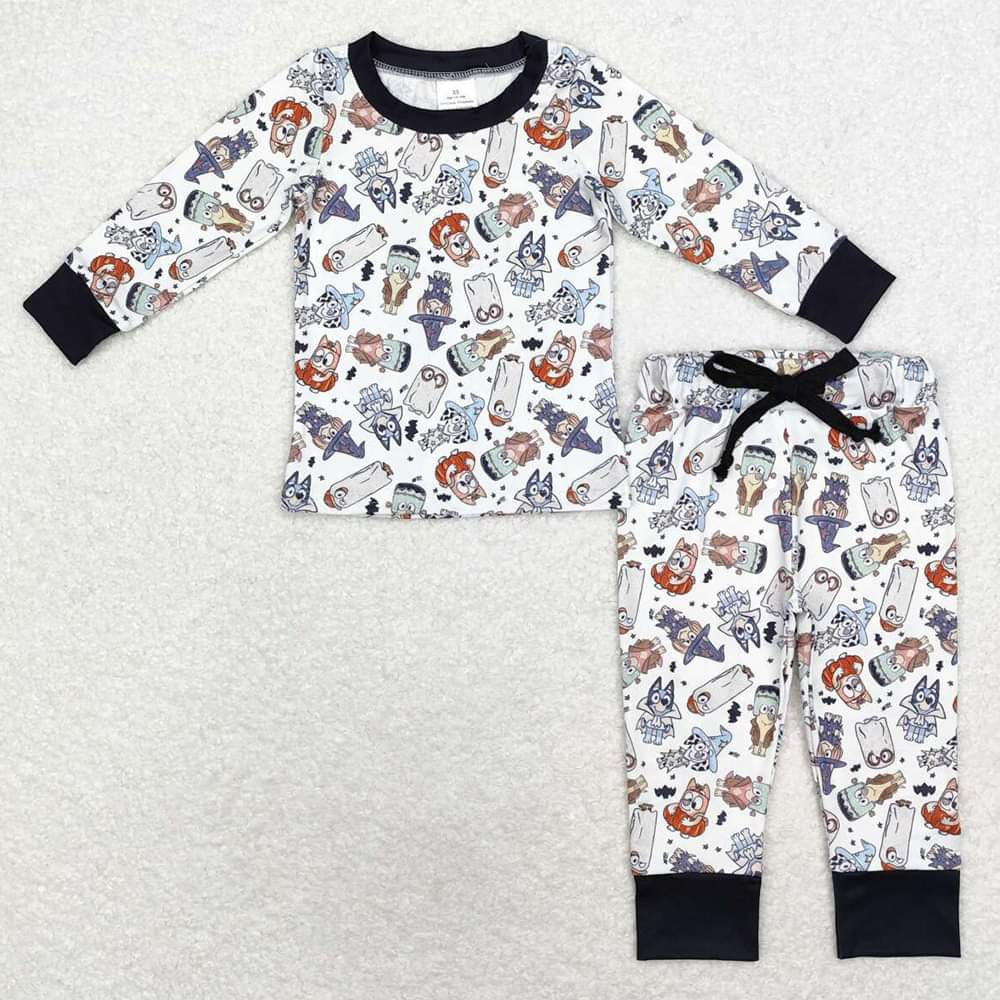 Blue Pup Halloween PJ Set