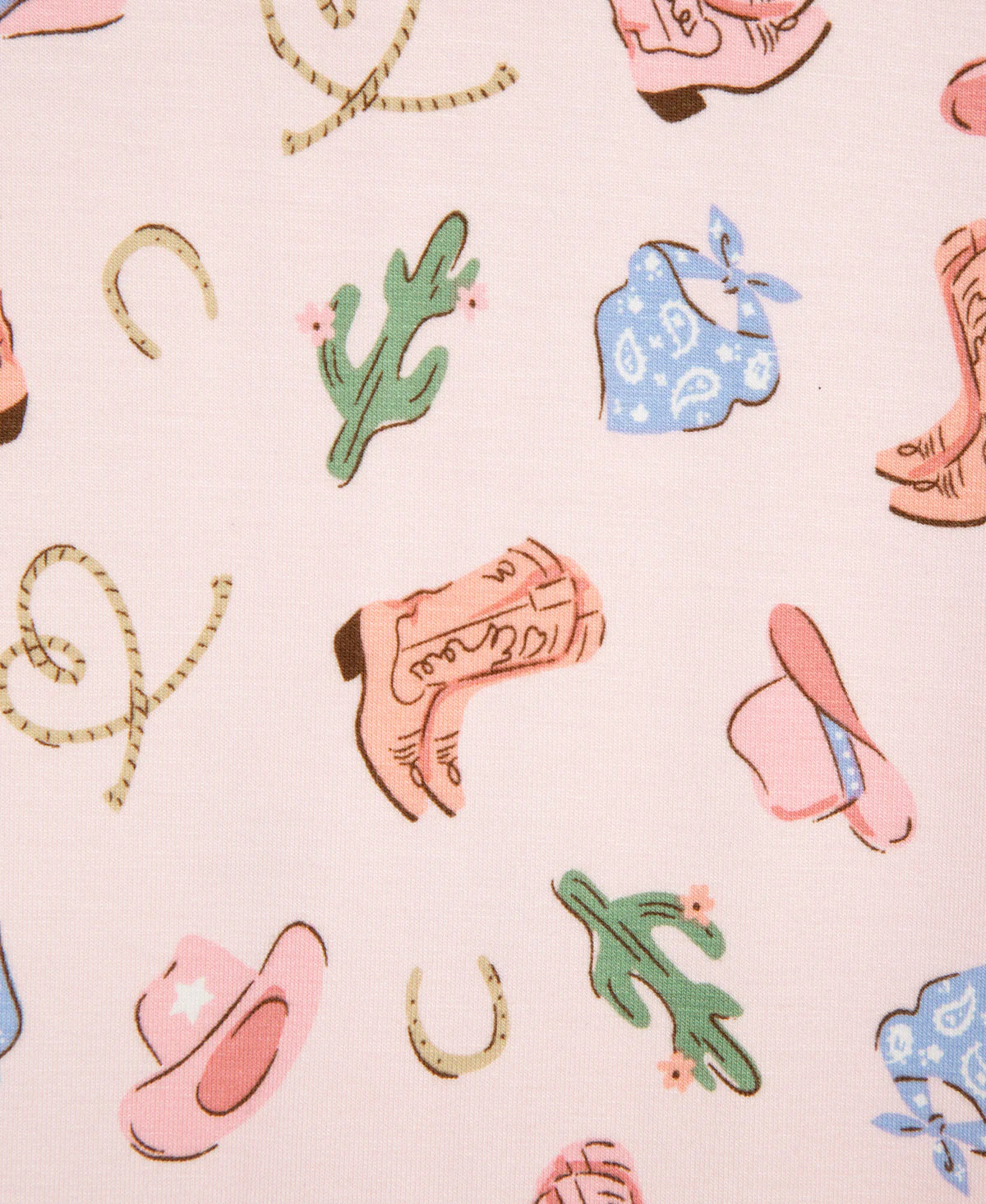 Little Me Pink Cowgirl Zipper Sleeper