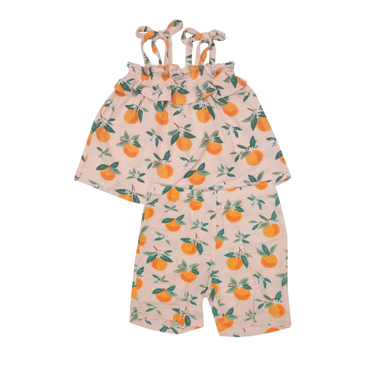 Angel Dear Orange Blossoms Ruffle Top & Bloomers