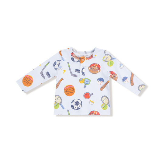 Angel Dear Sports Ball Friends Long-sleeve Henley