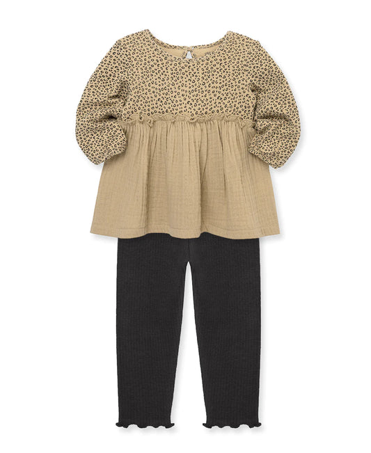 Little Me Leopard 2pc Tunic Set