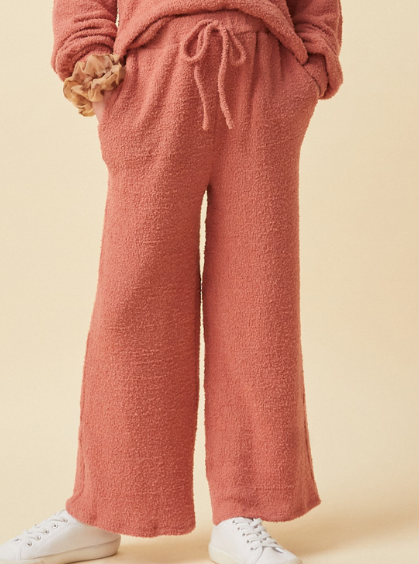 Hayden Wide Leg Fleece Pant