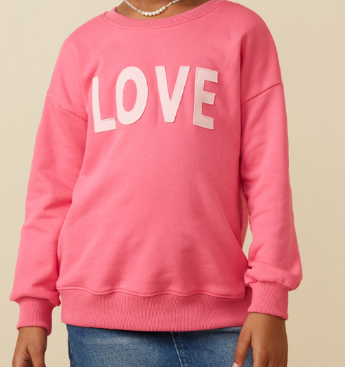 Hayden Love Patched French Terry Sweatshirt