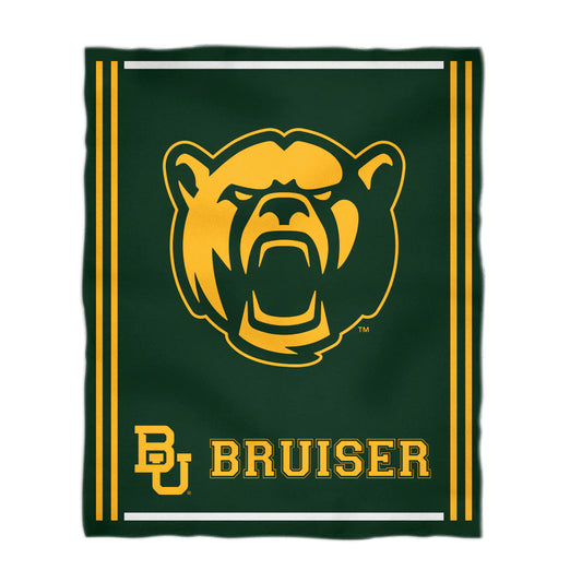 Baylor University Bears Game Day Green Plush Soft Minky Blanket