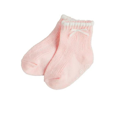 Mudpie Pink Baby Socks