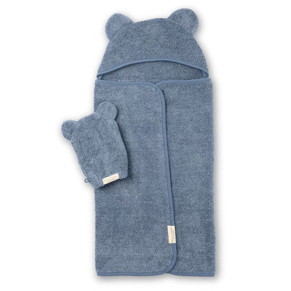 Bella Tunno Hooded Towel & Wash Mitt Set