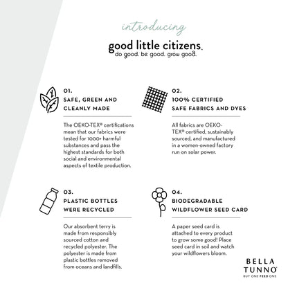 Bella Tunno Hooded Towel & Wash Mitt Set