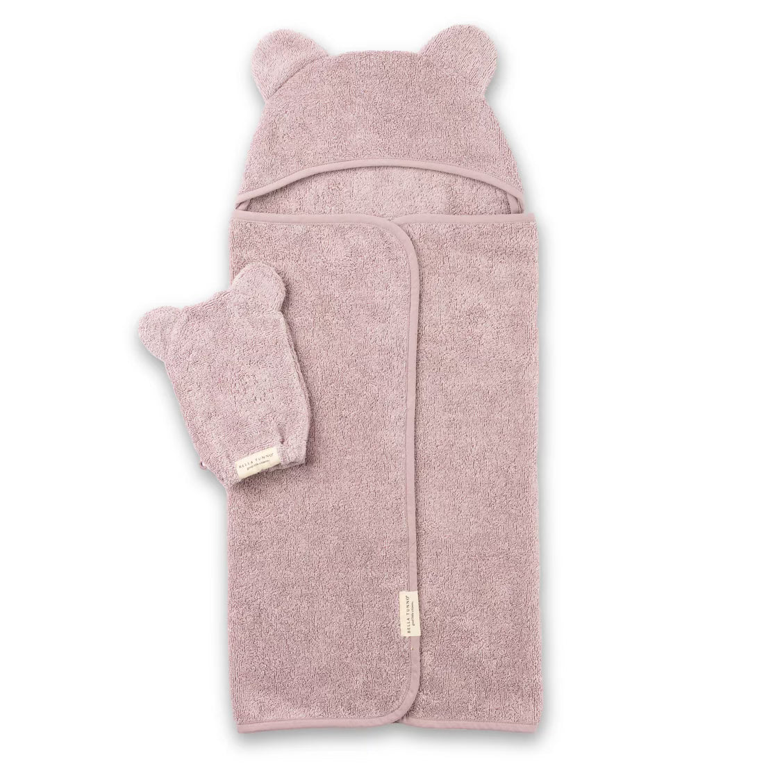 Bella Tunno Hooded Towel & Wash Mitt Set