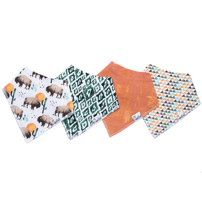 Copper Pearl Bandana Bib Sets