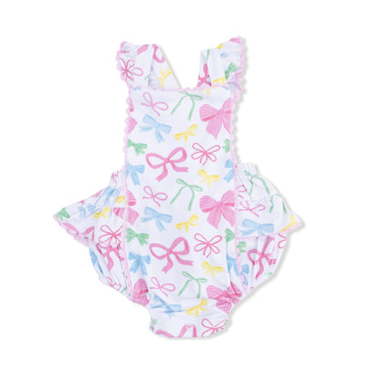 Angel Dear Sweet Bows Ric Rac Ruffle Sunsuit