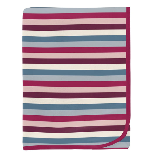 Kickee Pants Jingle Bell Stripe Swaddling Blanket