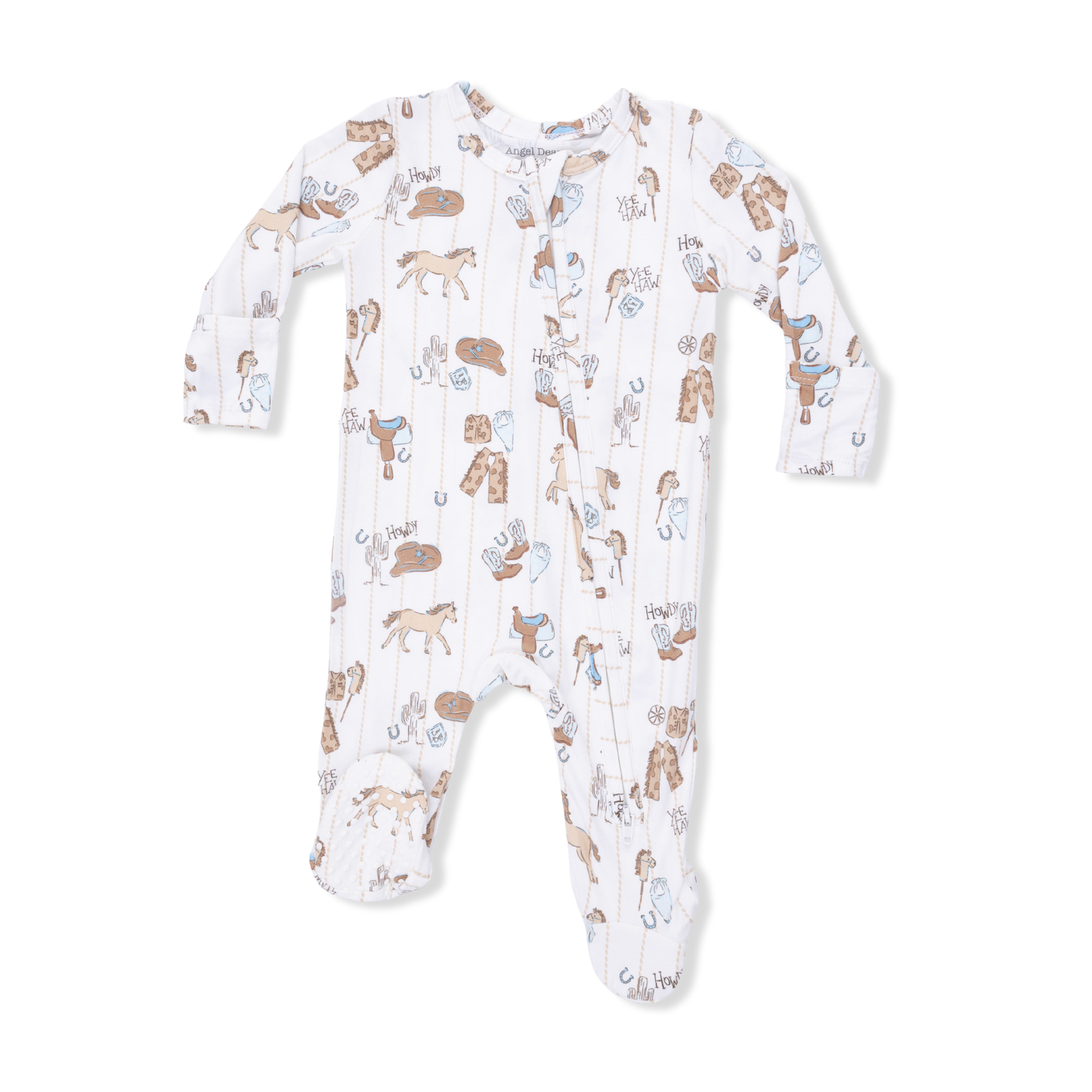 Angel Dear Cowboy Nursery 2 Way Zipper Footie