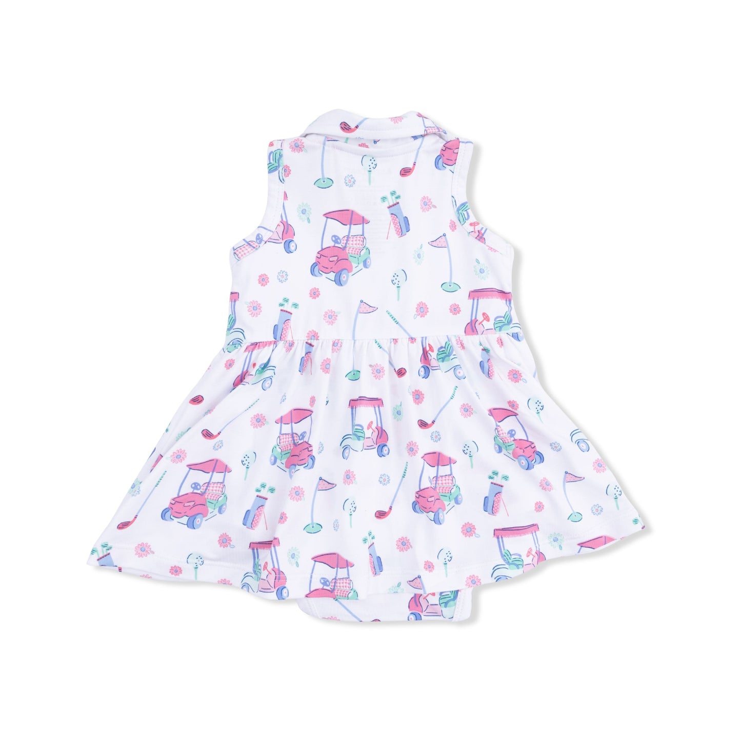 Angel Dear Golf Carts & Flowers Polo Tennis Dress