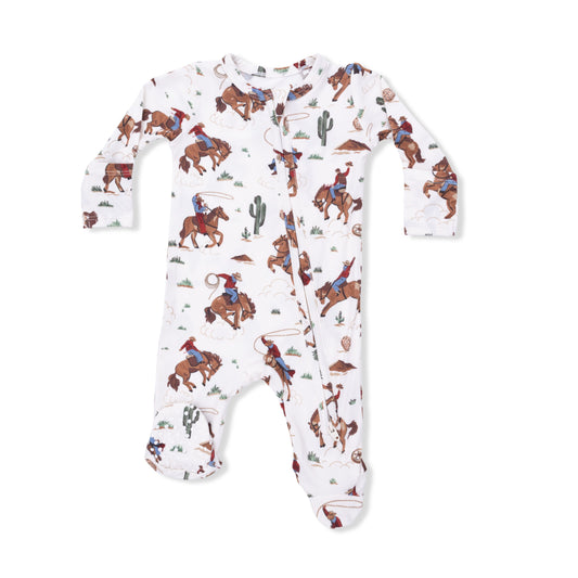 Angel Dear Buckaroo Western 2 Way Zipper Footie