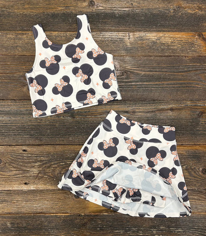 Tan Mouse Skort Set