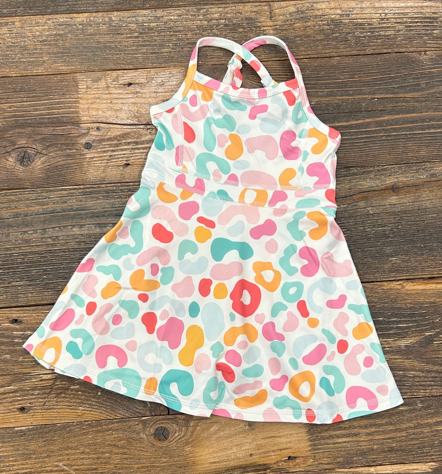 Pastel Leopard Tennis Dress