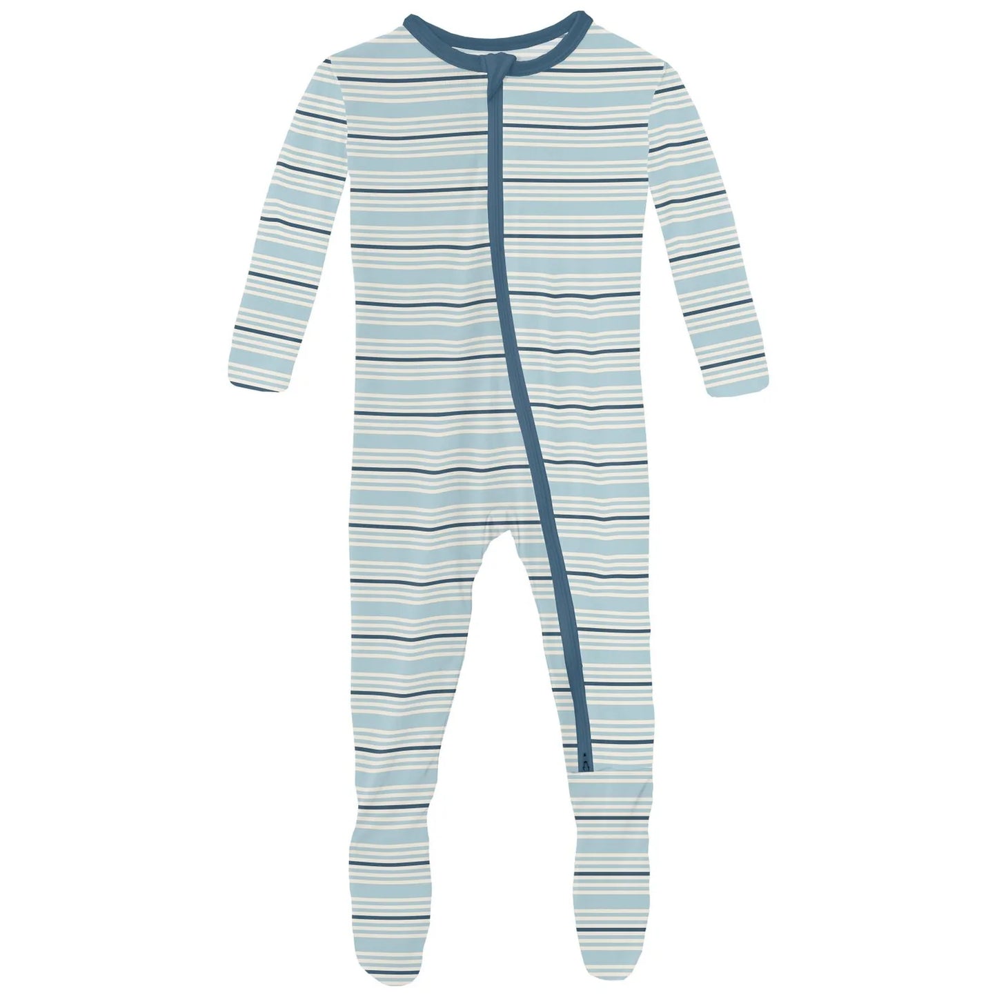 Kickee Jetsam Stripe Footie