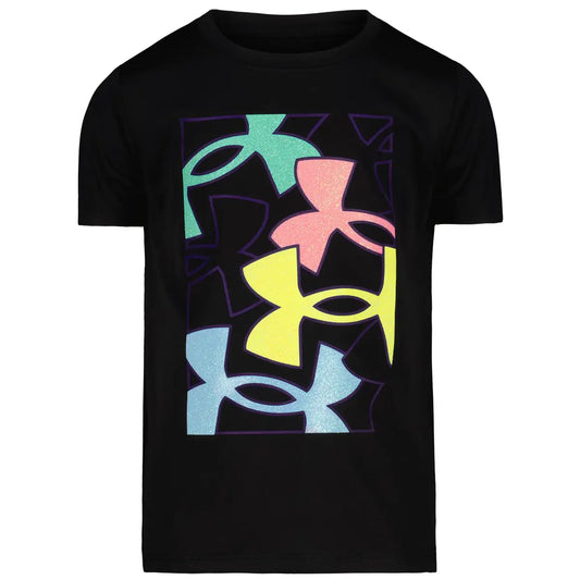 Under Armour Black Glitter Logo Tee