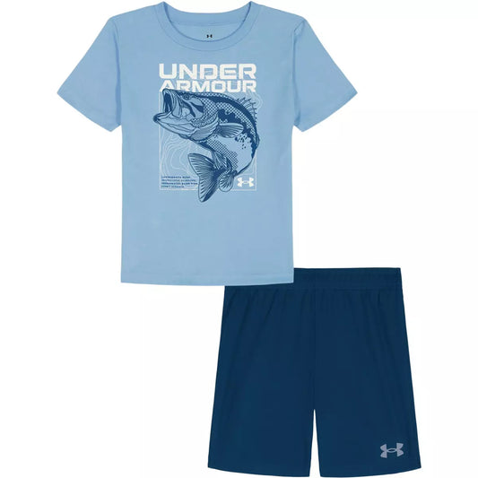 Under Armour Horizon Blue Fish Short Set