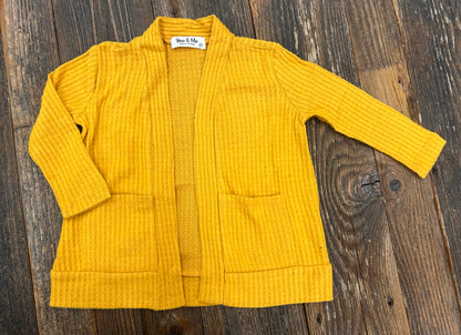 Perfect Peach Mommy & Me Waffle Knit Cardigan