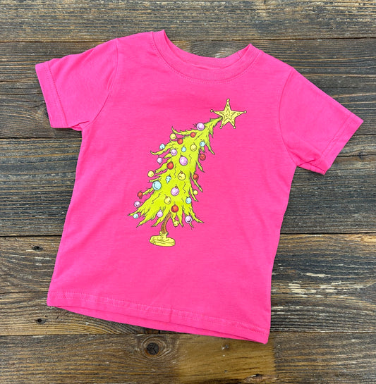 Pink Christmas Tree Tee