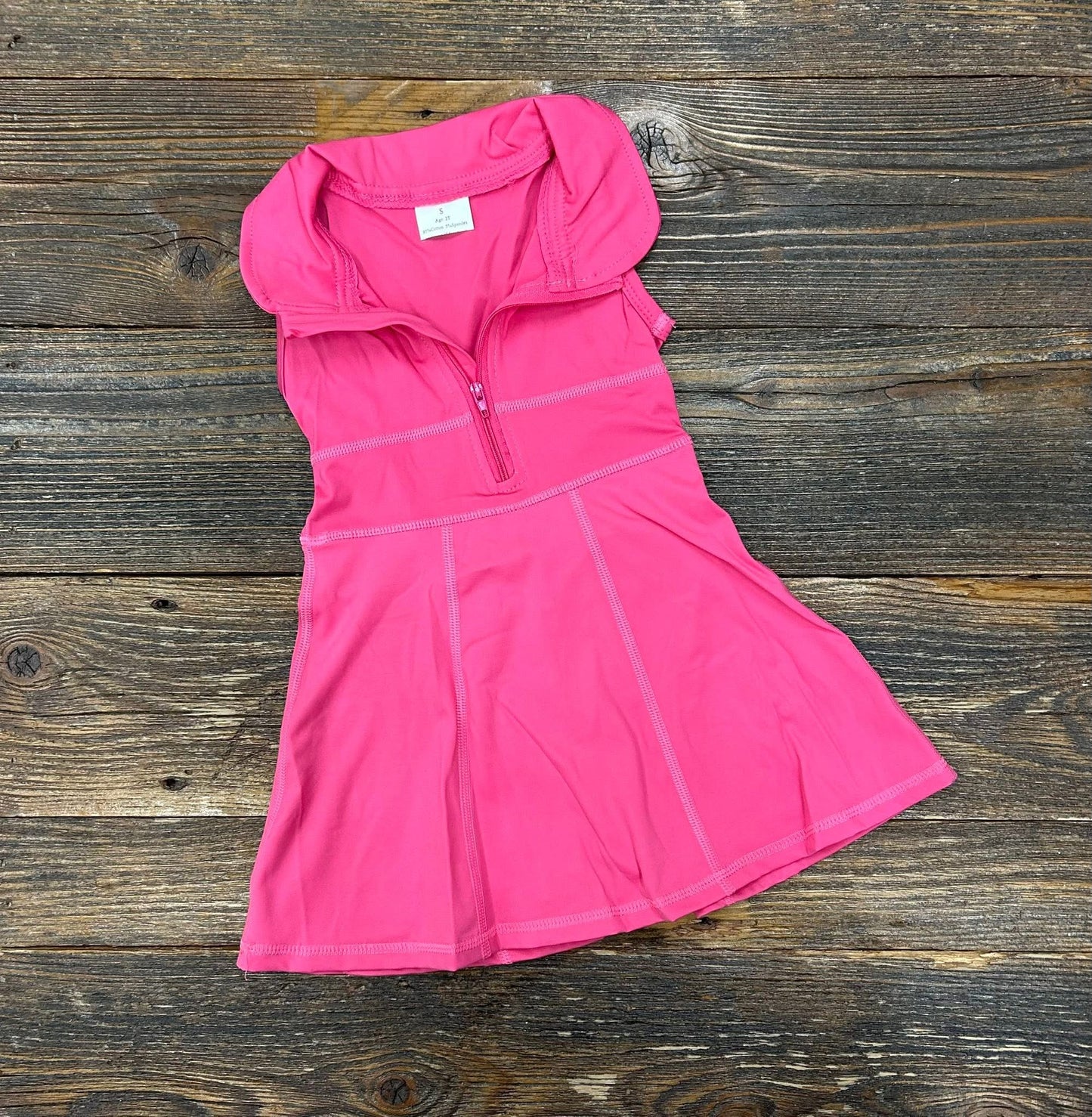 Pink Collar Active Dress