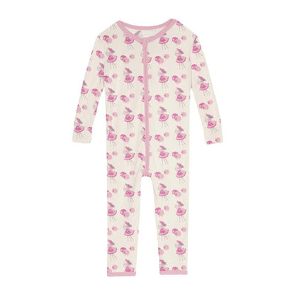 Kickee Natural Little Bo Peep Convertible Sleeper With Zipper