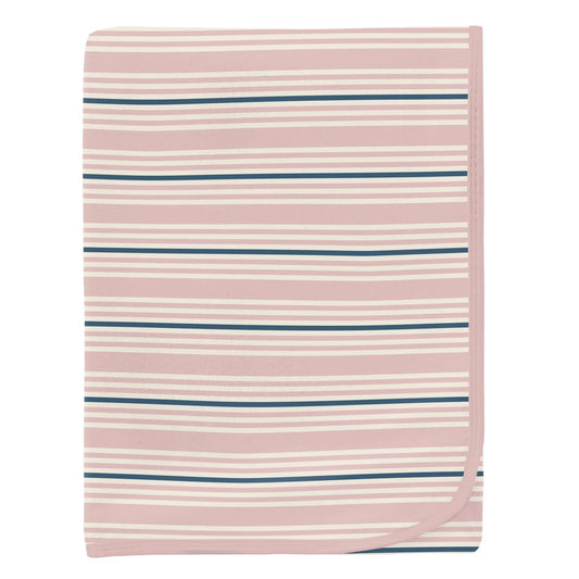 Kickee Flotsam Stripe Swaddling Blanket