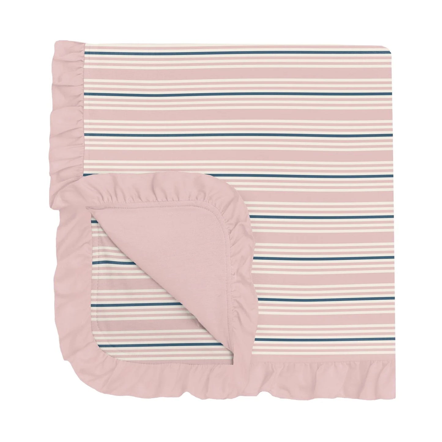 Kickee Flotsam Stripe Stroller Blanket