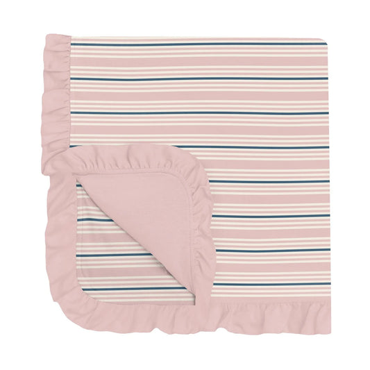 Kickee Flotsam Stripe Stroller Blanket